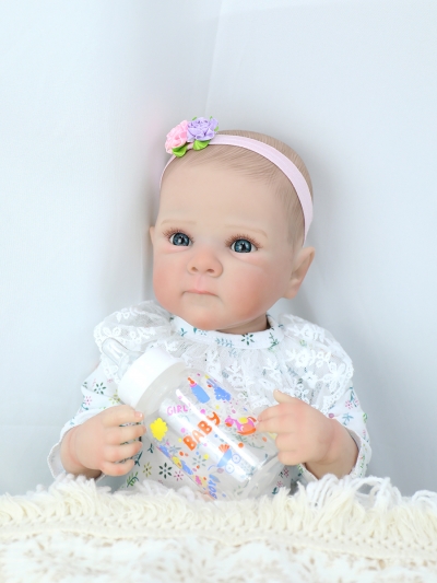 Силиконовая кукла Реборн девочка Веста, 48 см-5