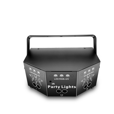 Лазерный проектор / светомузыка Party Light DMX-512 (RGB лазер, стробоскоп, LED, ультрафиолет)-4